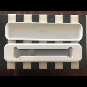 Silver Milanese Loop Apple Watch Band 38mm case